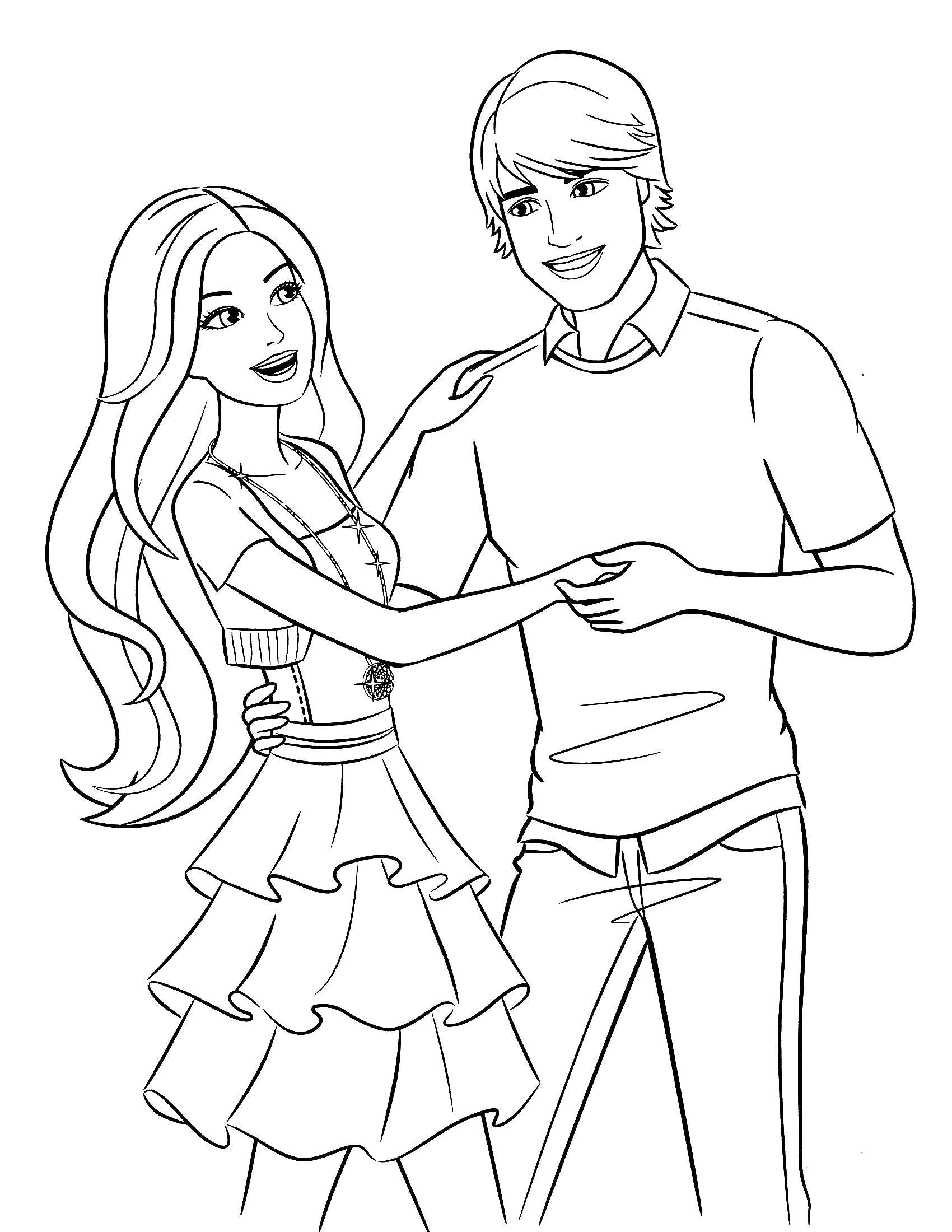 boyfriend and girlfriend coloring pages