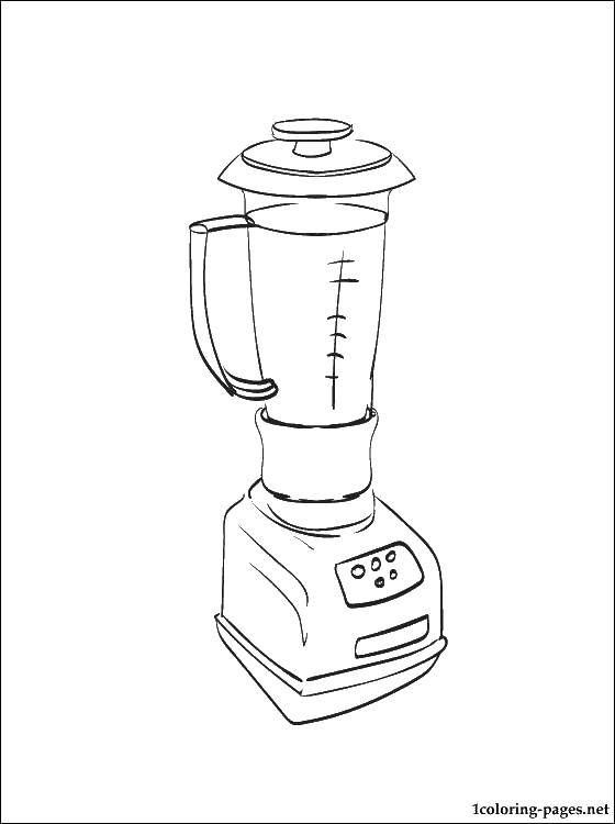 Coloring Blender. Category Technique. Tags:  appliances , blender.