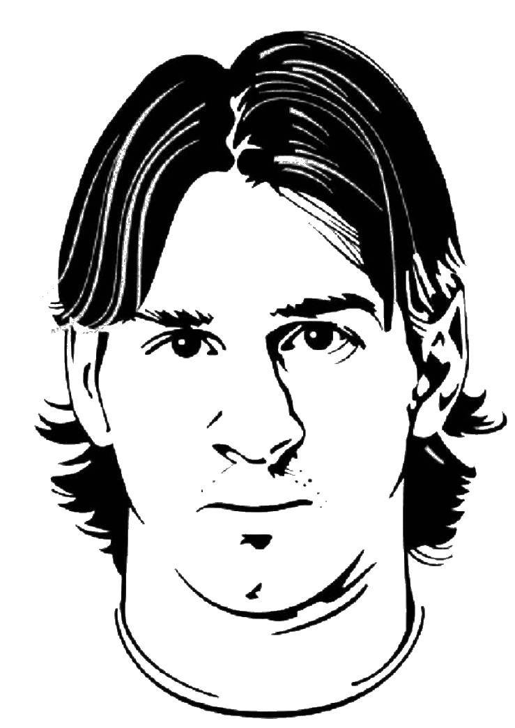 Coloring Messi. Category coloring. Tags:  Celebrity, Messi.