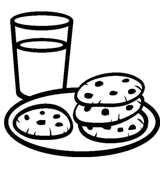 Coloring Milk and cookies. Category Milk. Tags:  the food.