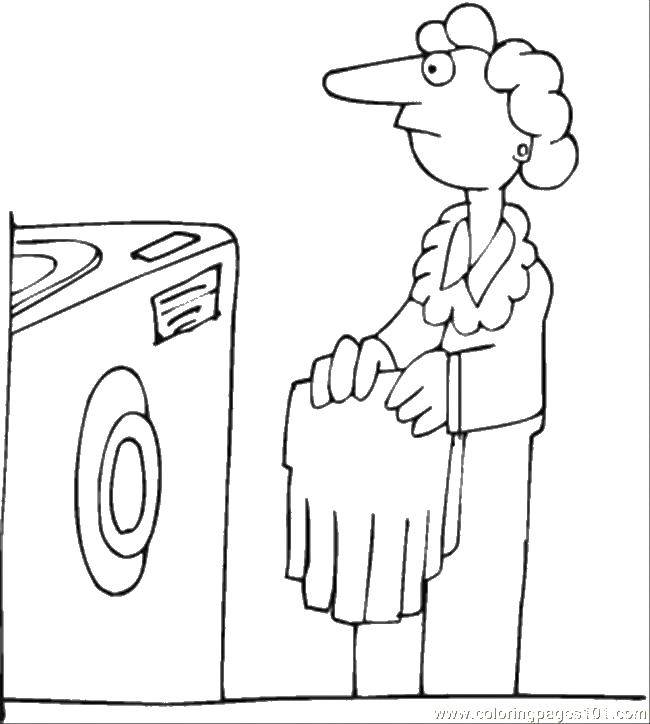 Coloring Wash clothes. Category Cleaning . Tags:  Cleaning .