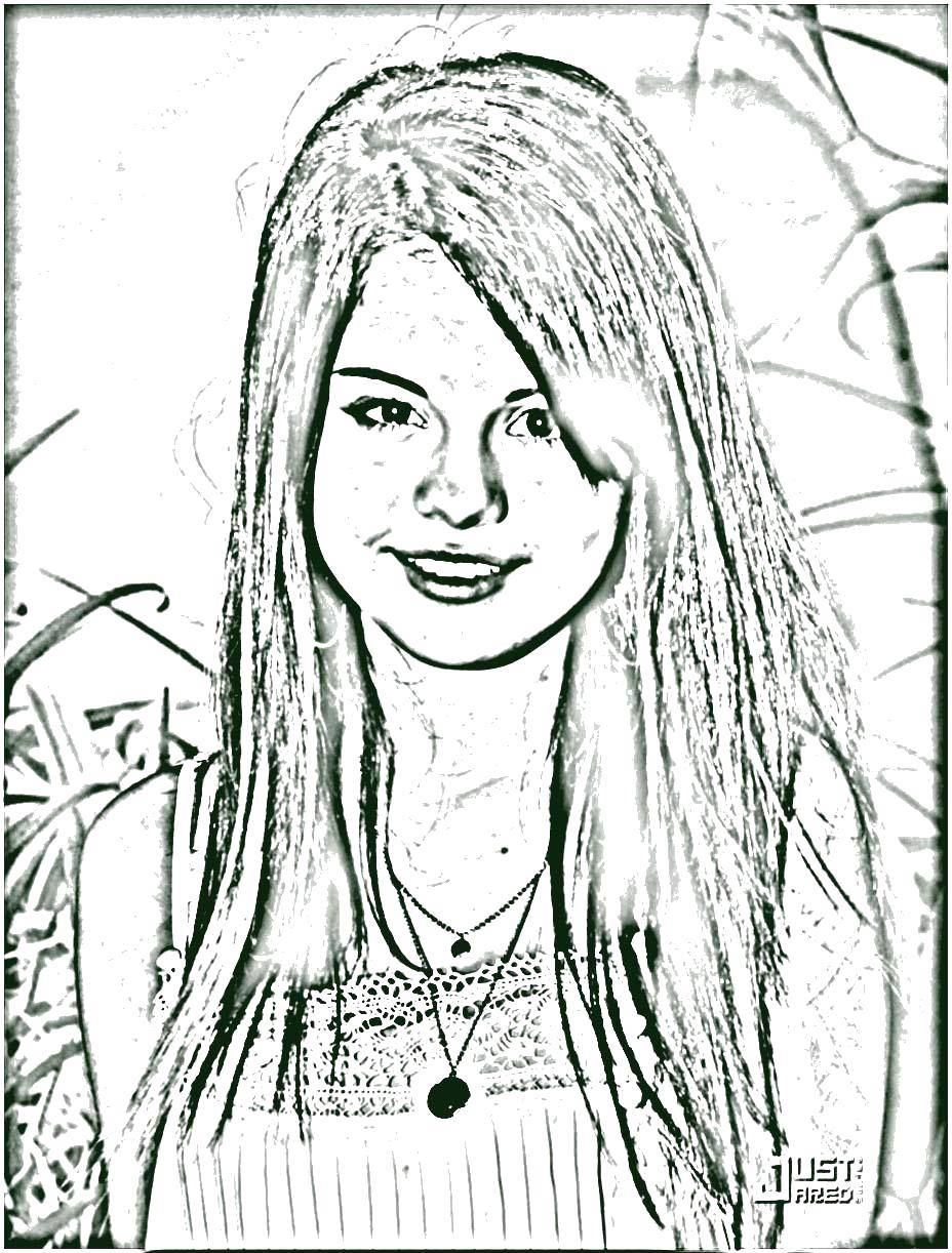 Coloring Selena Gomez. Category coloring. Tags:  Celebrity.