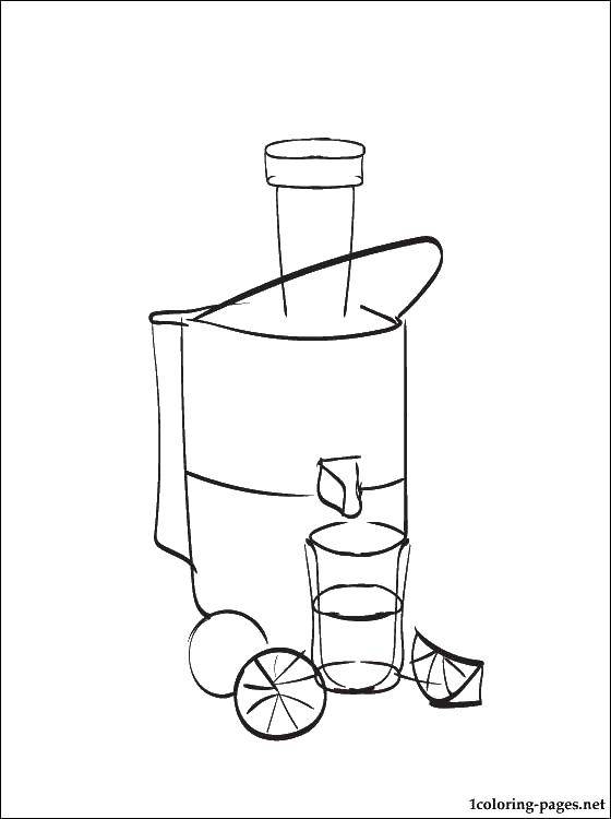 Coloring Juicer. Category Kitchen. Tags:  Kitchen, home, food.