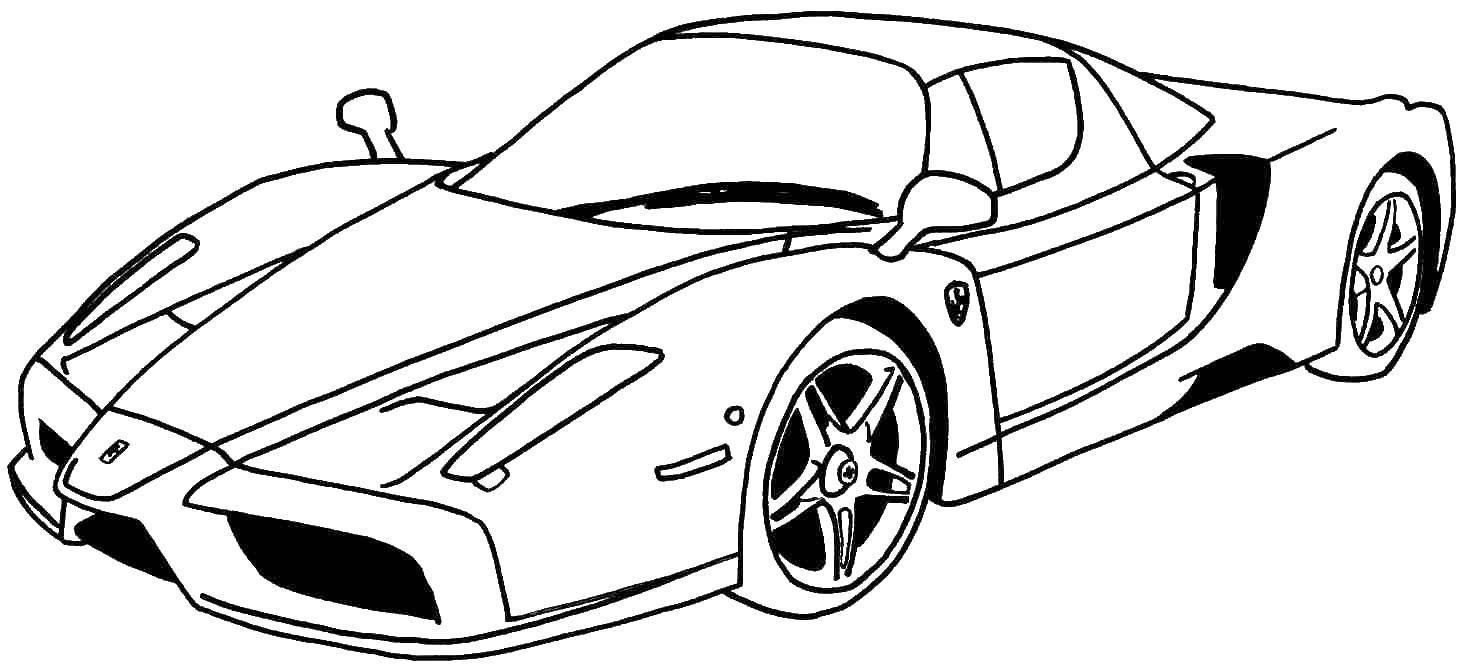 Название: Раскраска Спорткар. Категория: машины. Теги: для мальчиков, машины, спорткар, спортивные автомобили.