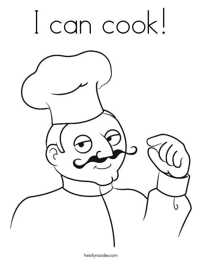 Coloring I can cook!. Category Cooking. Tags:  Cook, food.