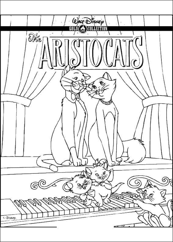 Coloring Aristocort. Category cartoons. Tags:  cartoons, aristocracy.