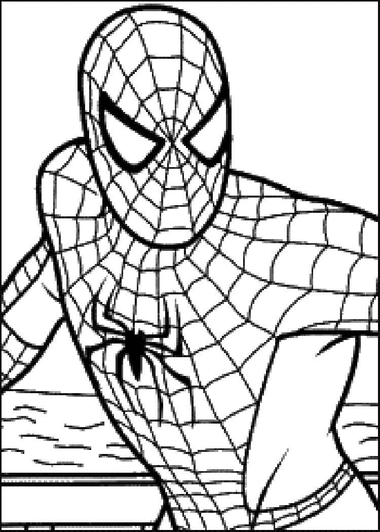 Название: Раскраска Человек паук из комикса.. Категория: Комиксы. Теги: комиксы, человек паук, спайдермен.