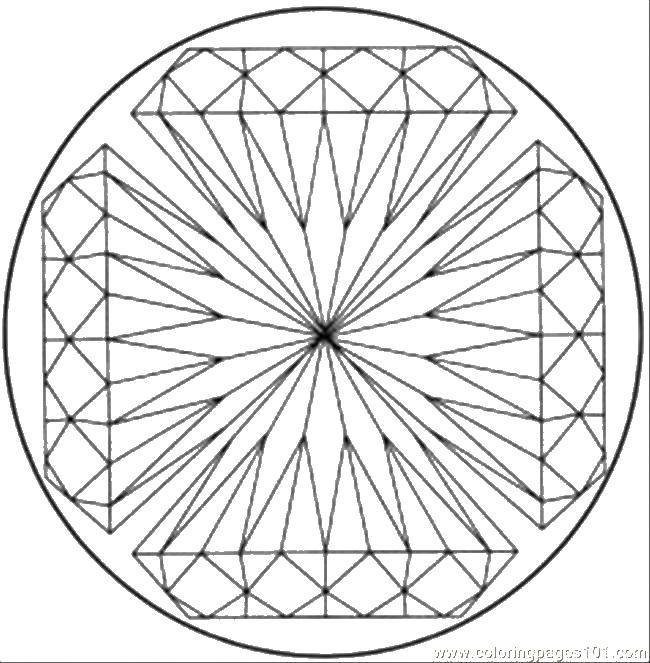 Coloring Geometric patterns of a kaleidoscope. Category Kaleidoscope. Tags:  kaleidoscopes, patterns.