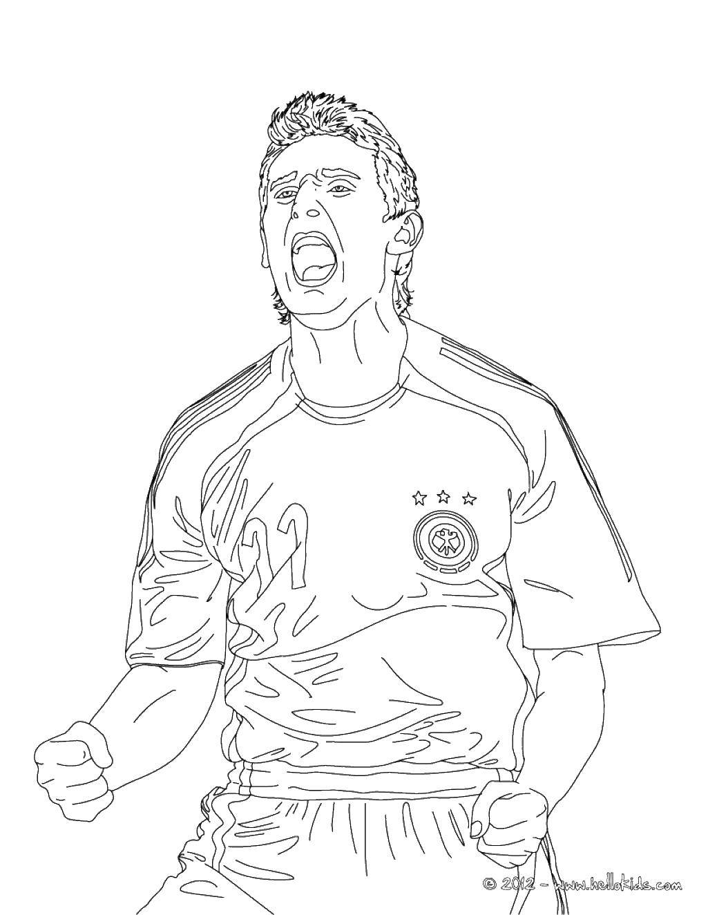 Coloring Gooool!. Category Football. Tags:  Sports, soccer, ball, game.