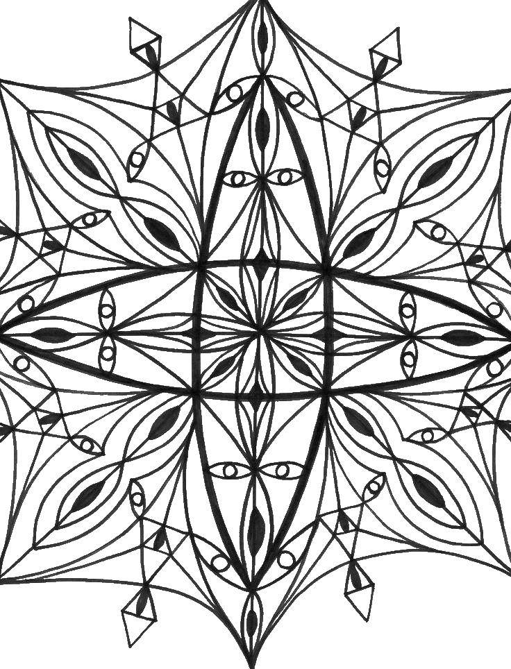 Coloring Kaleidoscope. Category Kaleidoscope. Tags:  patterns, kaleidoscope, anti-stress.