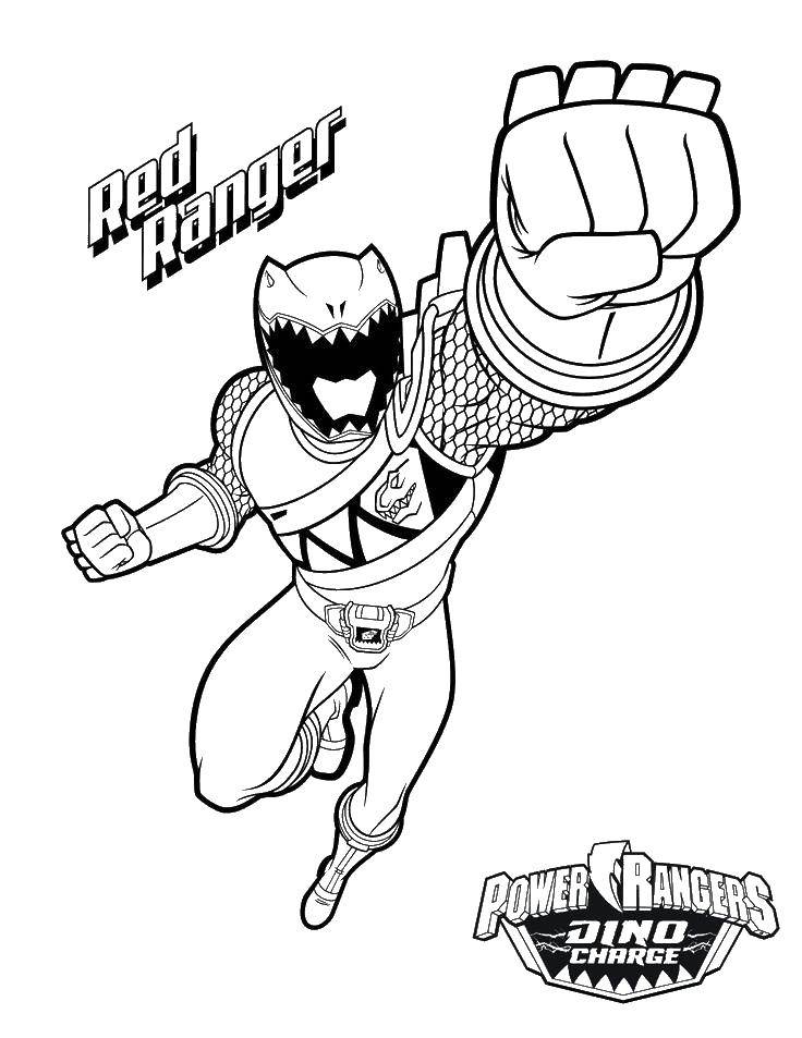 Coloring Red Ranger.. Category the Rangers . Tags:  Cartoon character.