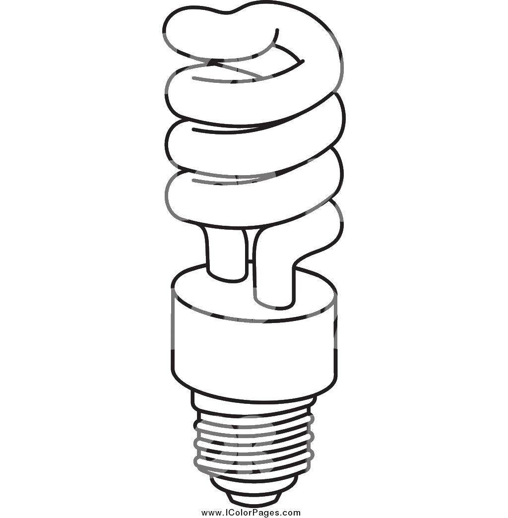 Coloring Light bulb. Category Flashlight. Tags:  Lamp, chandelier.