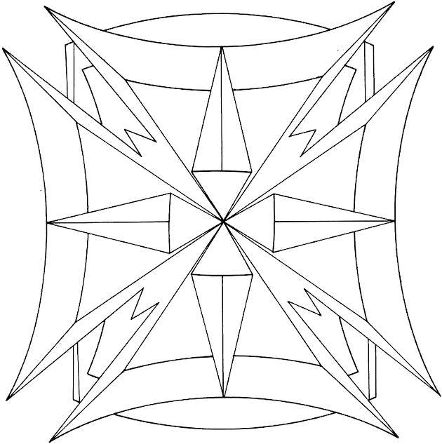 Coloring Small parts of the pattern. Category With geometric shapes. Tags:  Patterns, geometric.