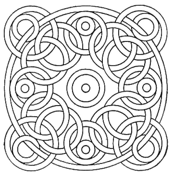 Coloring A lot of rings. Category With patterns. Tags:  Patterns, geometric.