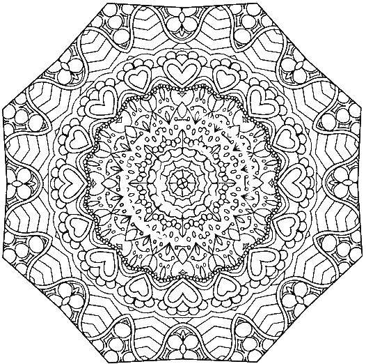 Coloring Optical patterns. Category Kaleidoscope. Tags:  kaleidoscope, optics, patterns.