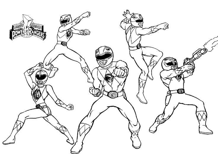 power rangers online coloring pages