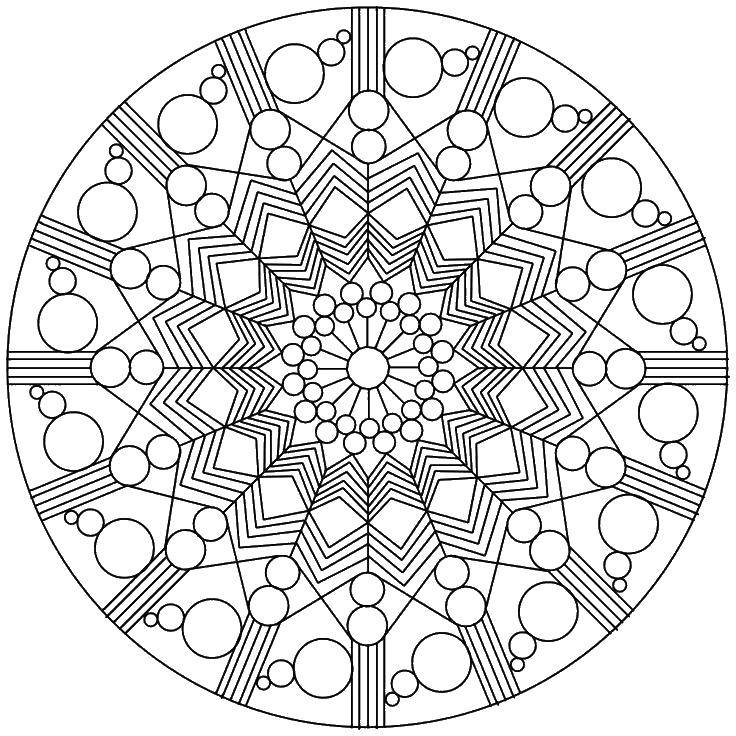 Coloring Bubble pattern. Category With geometric shapes. Tags:  Patterns, geometric.