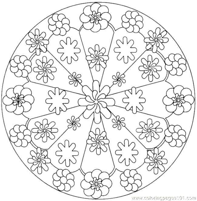 Coloring Flowers in a kaleidoscope. Category Kaleidoscope. Tags:  kaleidoscopes, patterns, flowers.