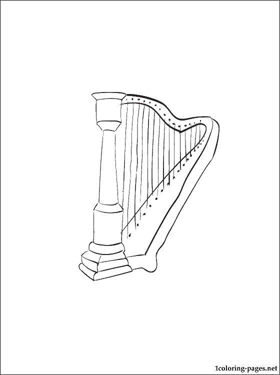 Coloring Cello.. Category Musical instrument. Tags:  musical instruments, cello, music.