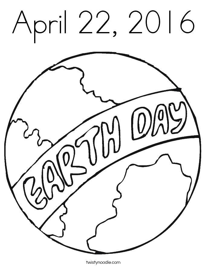 Coloring Earth day. Category holiday. Tags:  holidays, earth day.