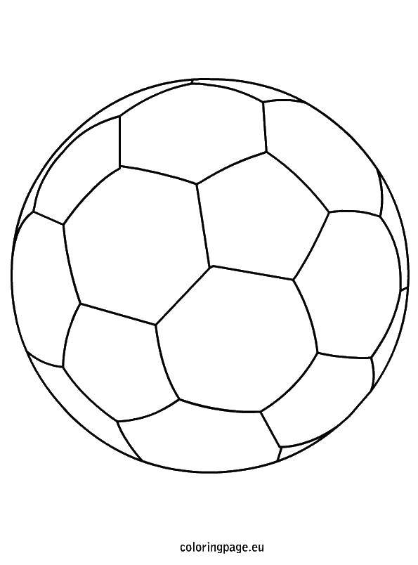 Название: Раскраска Футбольный мяч. Категория: спорт. Теги: Спорт, футбол, мячик, игра.