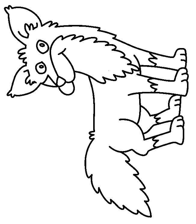Coloring Silly Fox. Category Fox. Tags:  Animals, Fox.