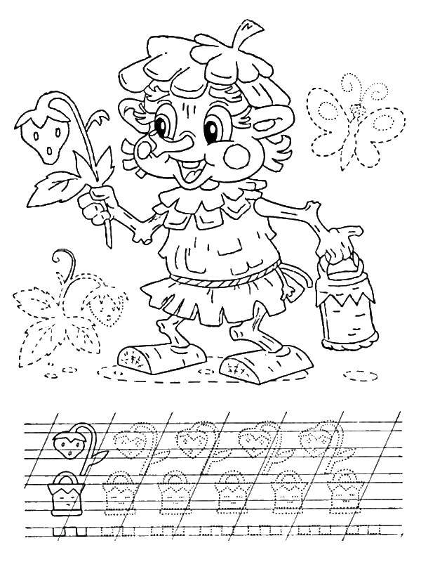 Coloring The devil. Category tracing. Tags:  the devil, cursive;.