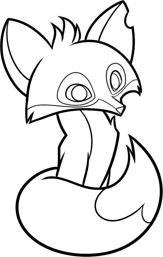 Coloring Licenc. Category Fox. Tags:  Animals, Fox.