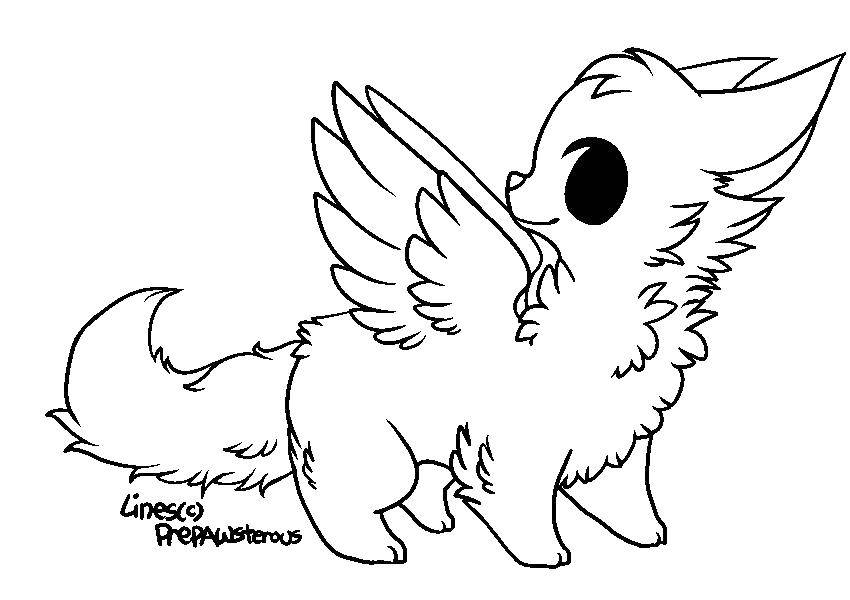 Coloring A Fox with wings. Category Fox. Tags:  Magic create.