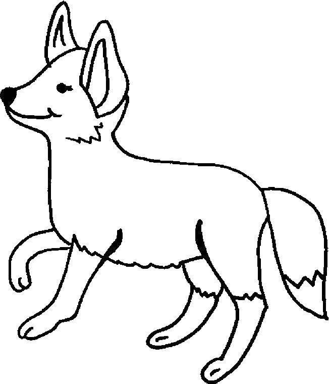 Coloring Little Fox.. Category Fox. Tags:  Animals, Fox.