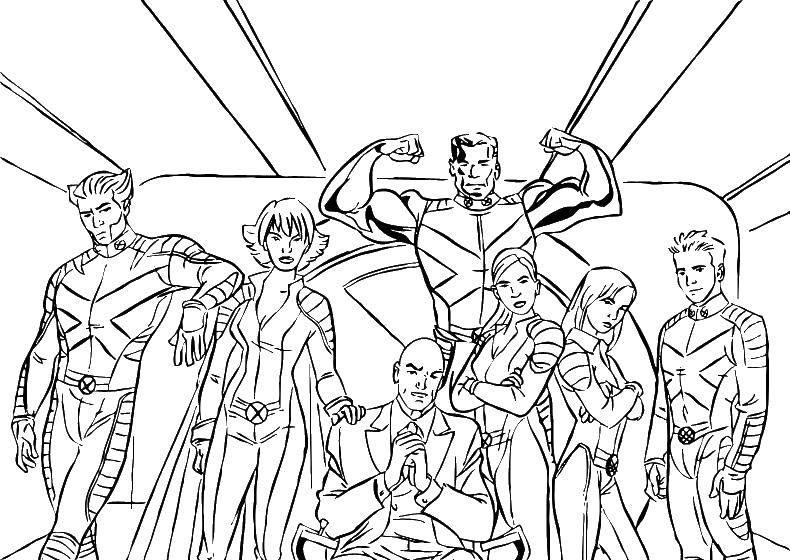 Coloring Mutants x-men. Category X-men. Tags:  Comics.