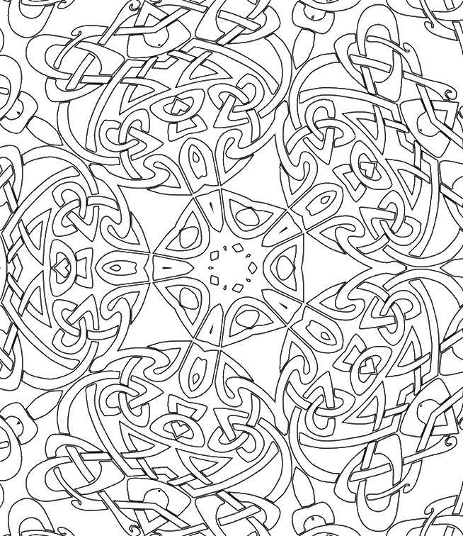 Coloring An unusual pattern. Category With patterns. Tags:  Patterns, geometric.