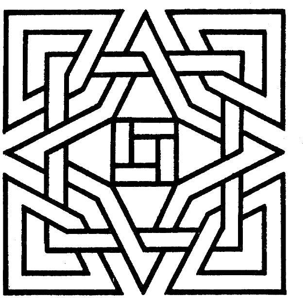 Coloring Simple pattern, lines. Category With geometric shapes. Tags:  Patterns, geometric.