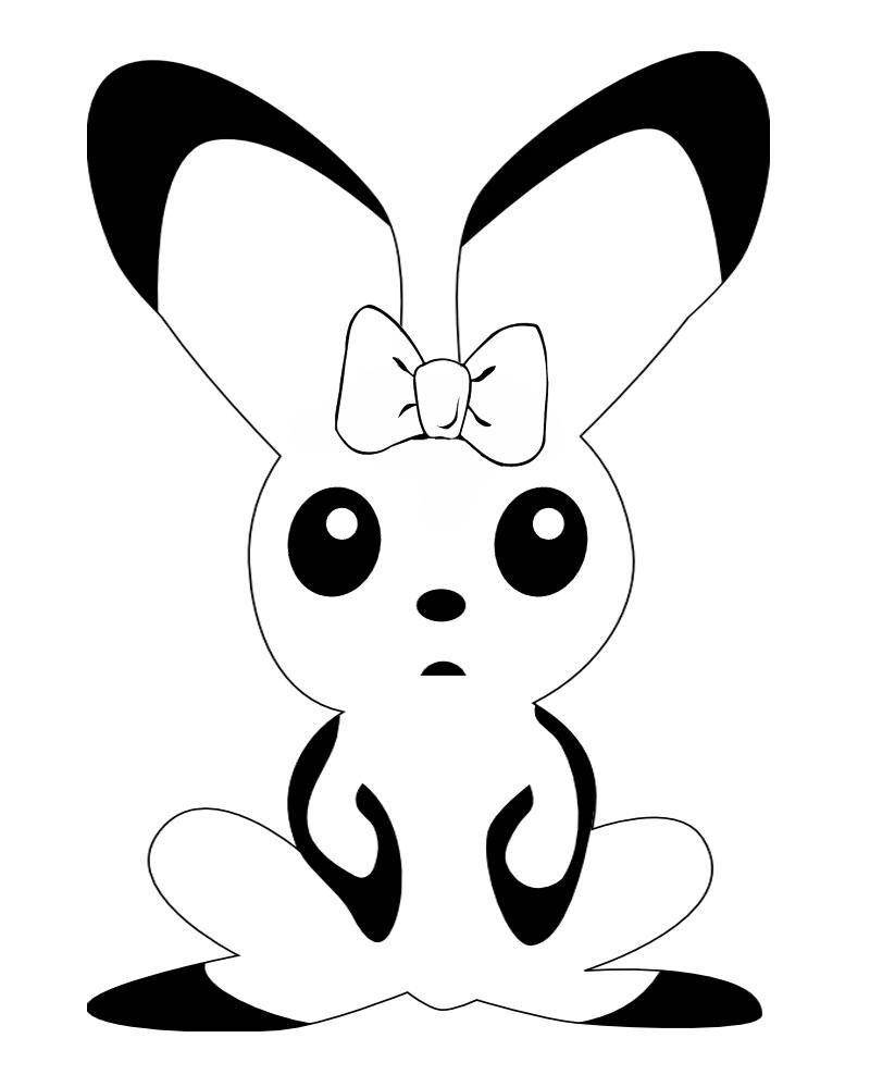 Coloring A picture of a rabbit with bow. Category Pets allowed. Tags:  hare, rabbit.