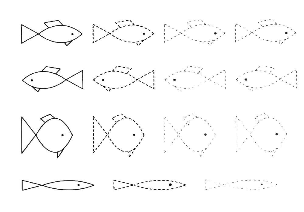 Coloring Fish. Category tracing. Tags:  recipe.