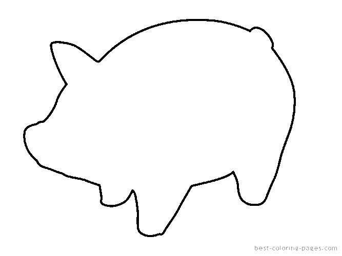 Название: Раскраска Шаблон свинки. Категория: Трафареты для вырезания. Теги: трафареты, шаблоны, свинки.