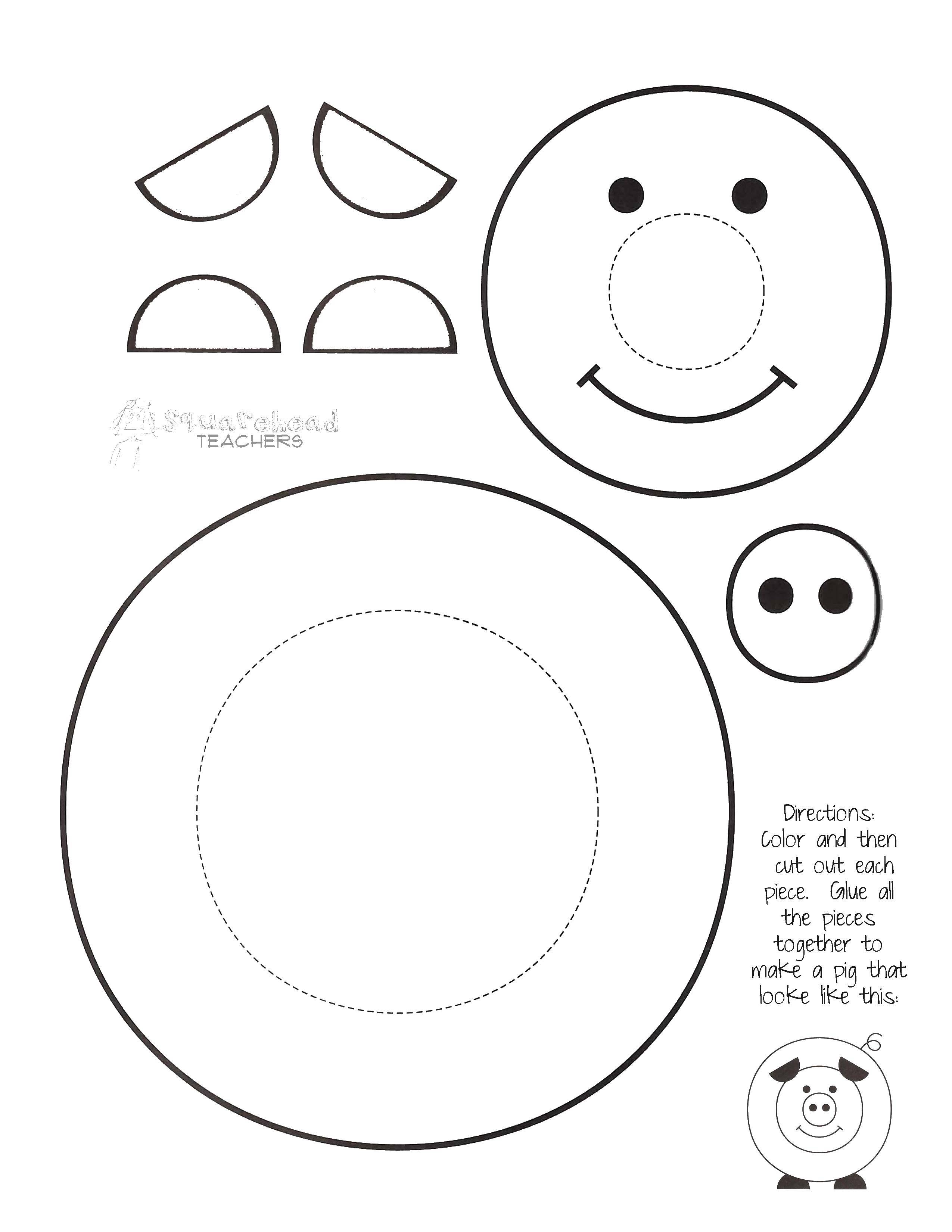 Coloring Stencils for carving pigs. Category Stencils for cutting out. Tags:  stencils, templates, mumps.