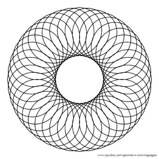 Coloring The pattern of many circles. Category With geometric shapes. Tags:  Patterns, geometric.