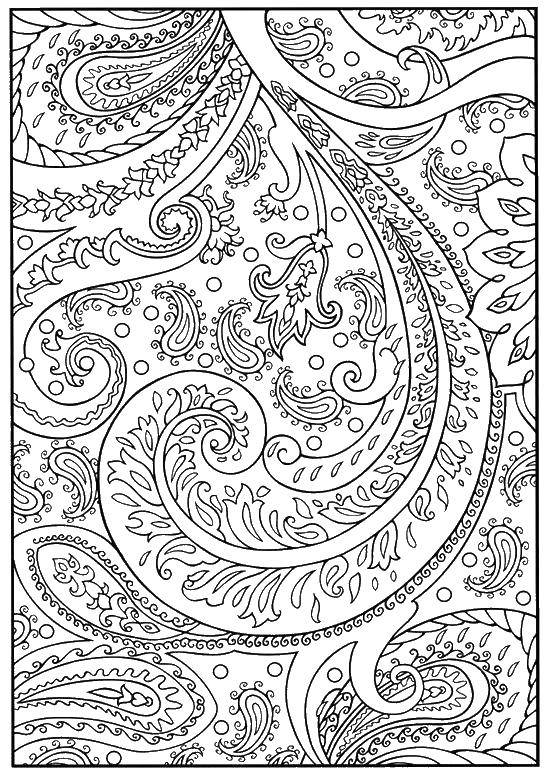 Coloring Patterned picture. Category Sophisticated design. Tags:  Patterns, flower.