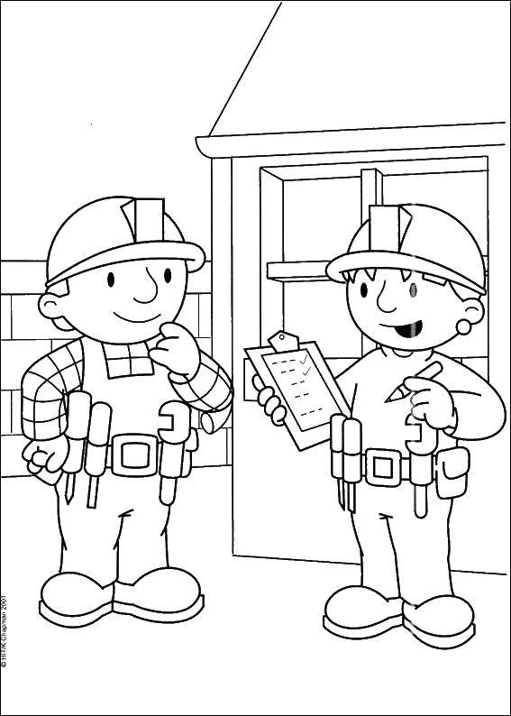 Coloring Perform steps. Category Bob the Builder. Tags:  Builder, tools, building.