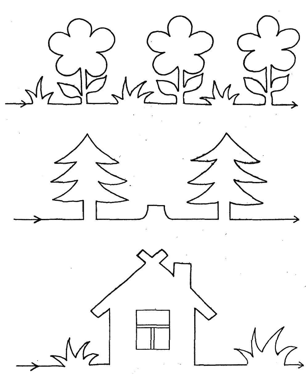 Coloring The house and the trees. Category fix on the model. Tags:  Doris, sample.