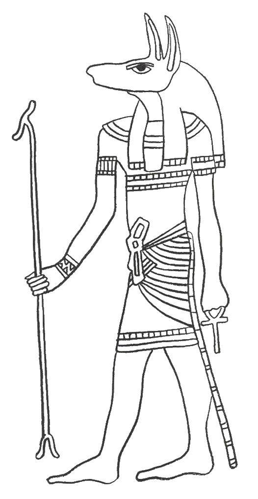 Coloring Egyptian drawings. Category Egypt. Tags:  Egypt, the pharaohs.