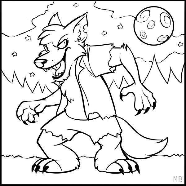 Coloring The cunning wolf. Category wolf. Tags:  animals, wolves.