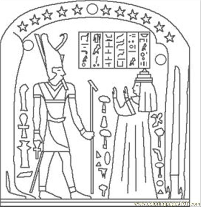 Coloring The hieroglyphs of the Egyptians. Category Egypt. Tags:  The Egyptians.