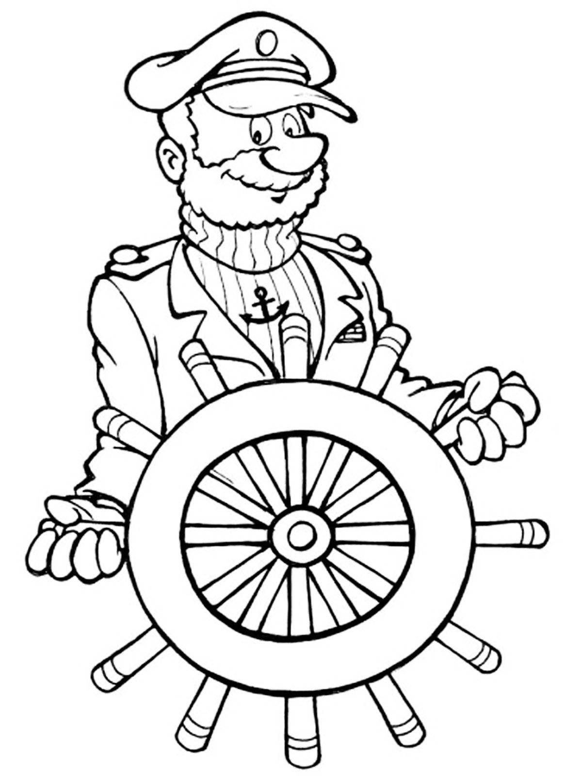 Coloring Sailor. Category a profession. Tags:  profession, sailors.