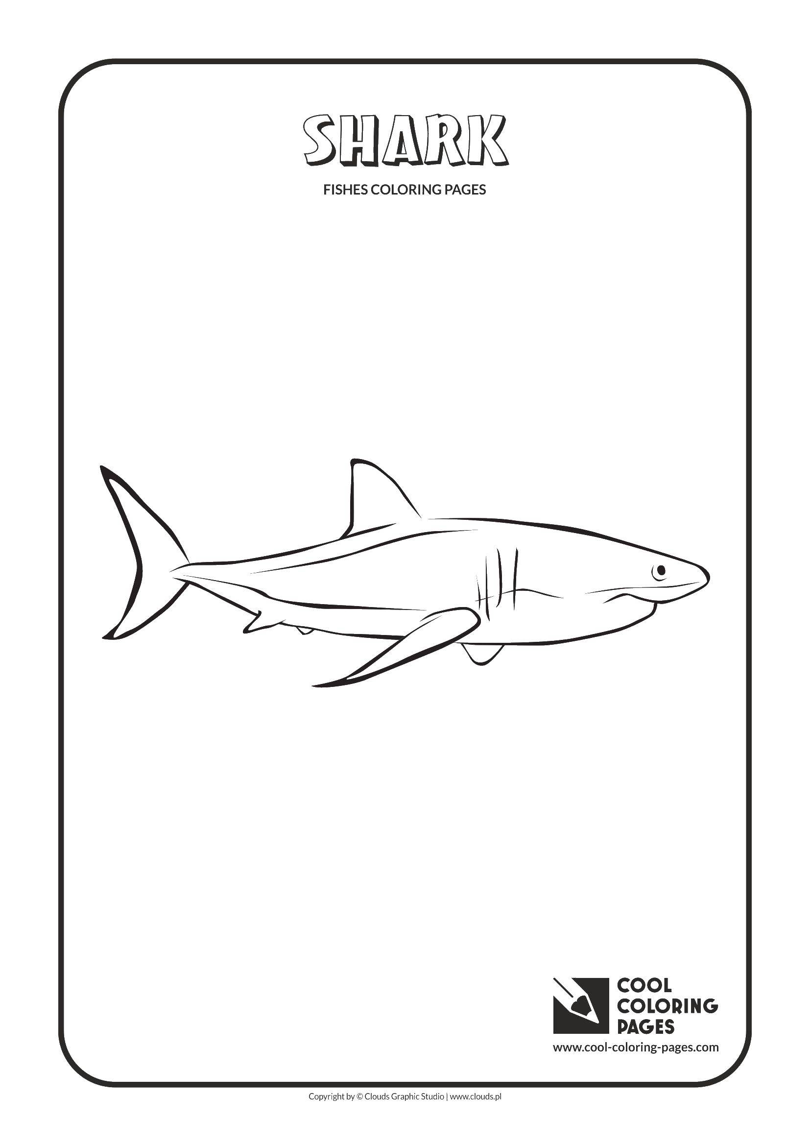 Coloring Shark. Category fish. Tags:  fish, sharks, marine life.