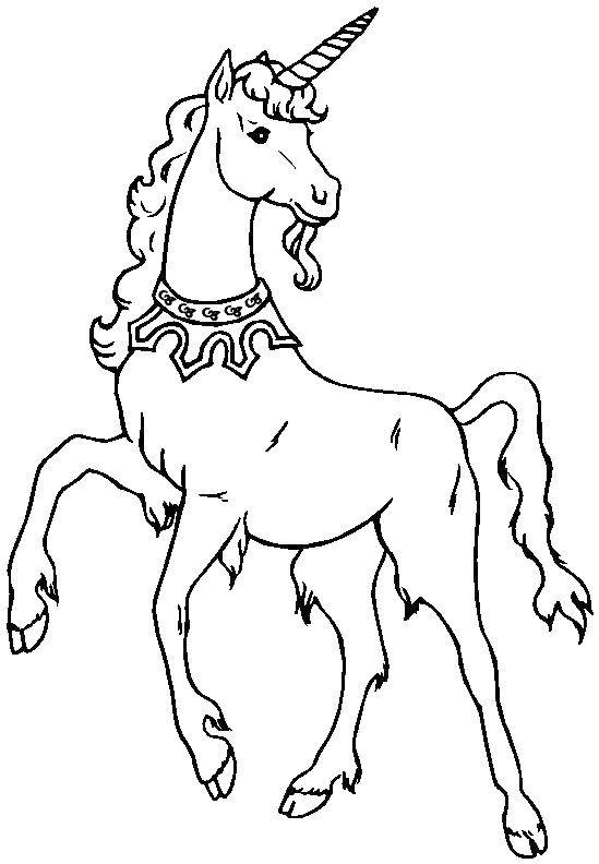 Coloring A unicorn with a collar. Category The magic of creation. Tags:  Magic create.