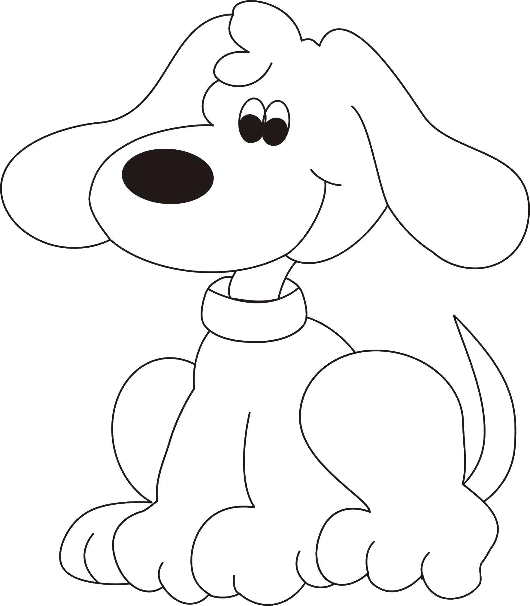 Coloring Dog softie. Category Animals. Tags:  Animals, dog.