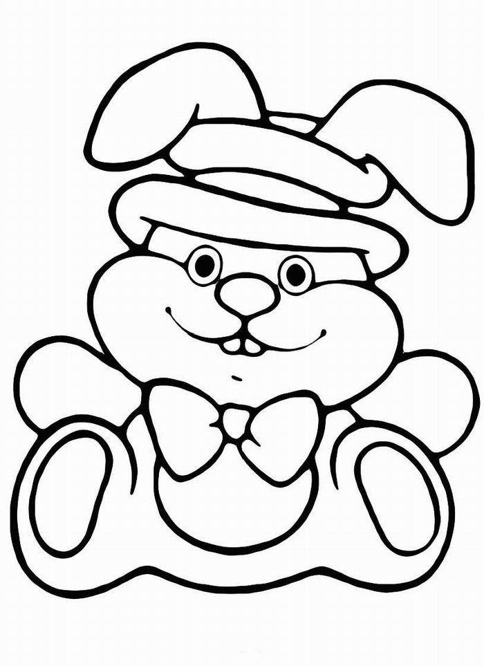 Название: Раскраска Рисунок заяц в ikzgt. Категория: домашние животные. Теги: заяц, кролик.
