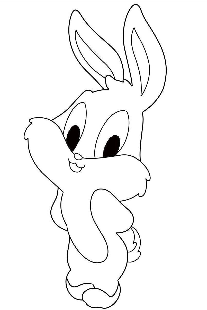 Coloring A picture of a Bunny. Category Pets allowed. Tags:  Bunny.